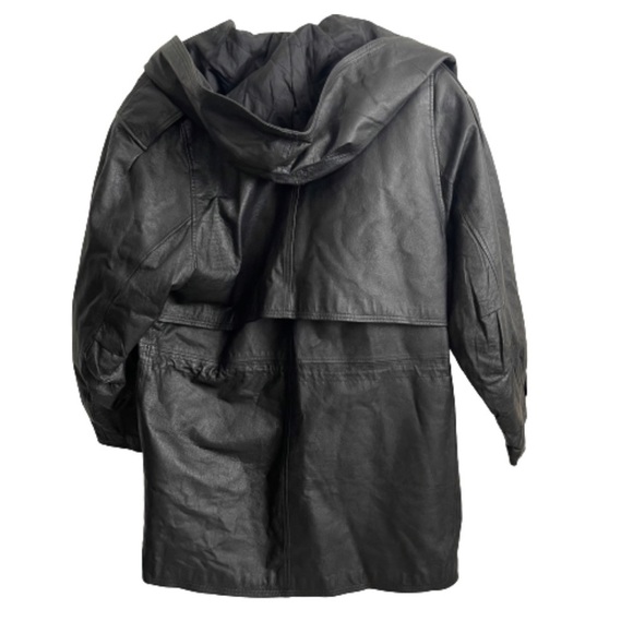 Women’s Winlit Vintage 90’s Leather Oversize Jacket Size Small! - Picture 5 of 8